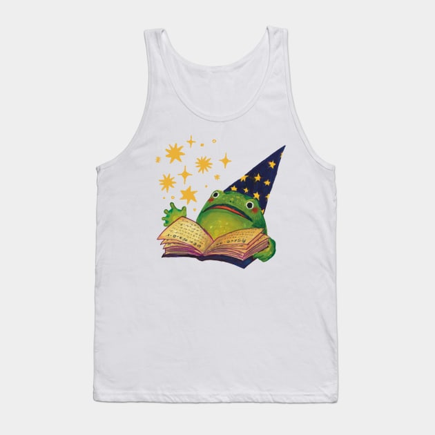 Wizard Frog Tank Top by Hannah Flanagan Art